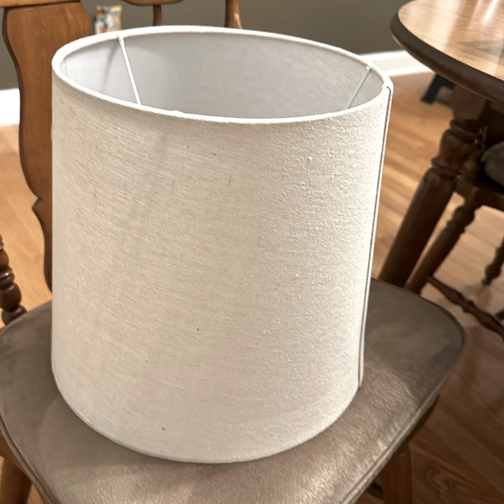 Brand new tan lamp shade, never used.